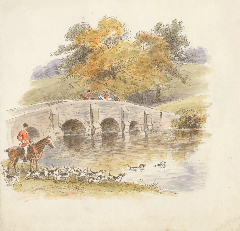 A Hunting We Will Go Wall Art by Alfred W. Cooper - High-Resolution Digital Print