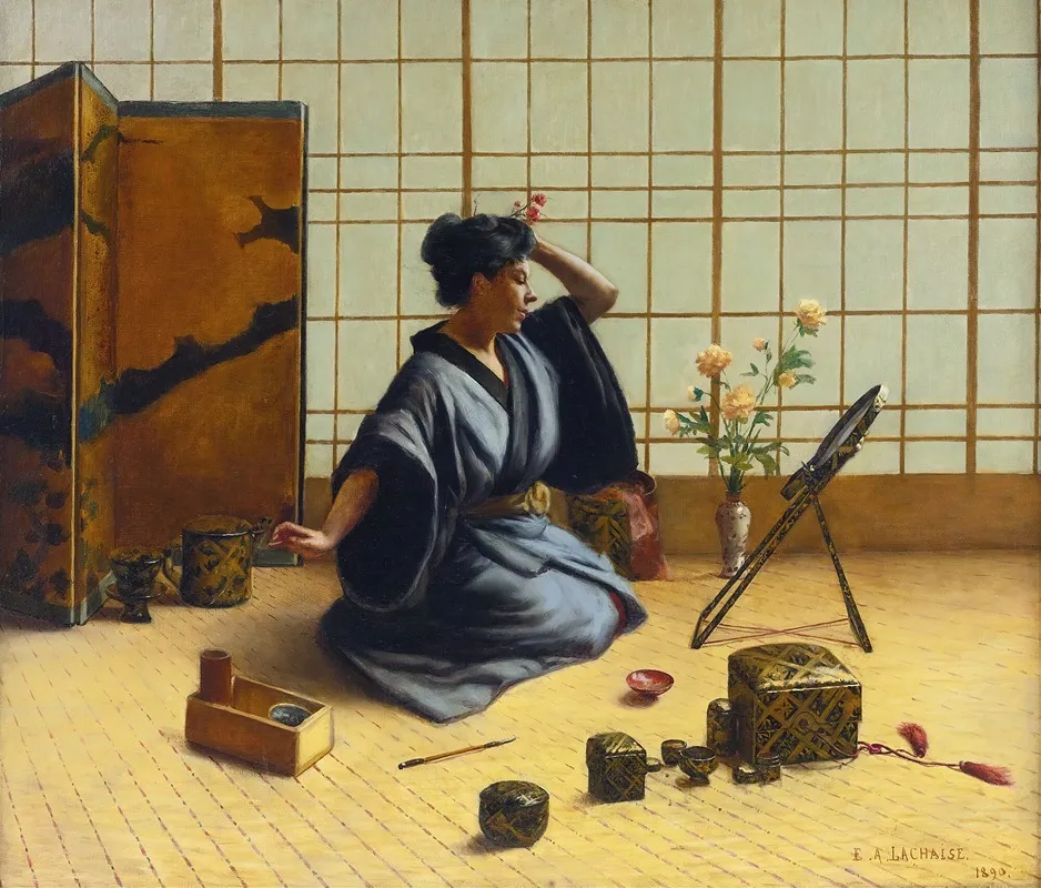 A Japanese Room Wall Art by Eugene Armand Lachaise - High-Resolution Digital Print