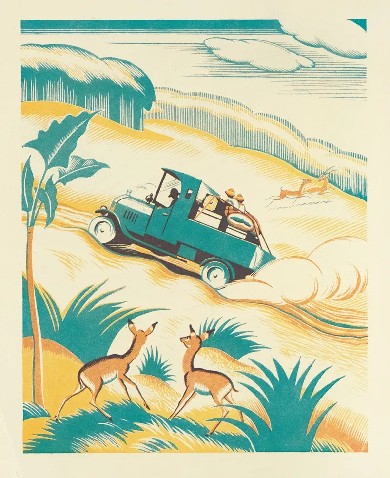 A Jungle Picnic Pl 05 Wall Art by Clifford Webb - High-Resolution Digital Print