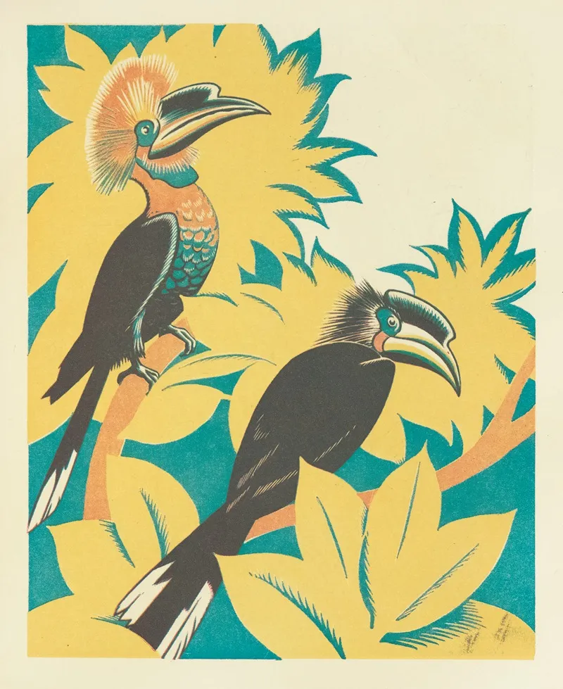 A Jungle Picnic Pl 07 Wall Art by Clifford Webb - High-Resolution Digital Print