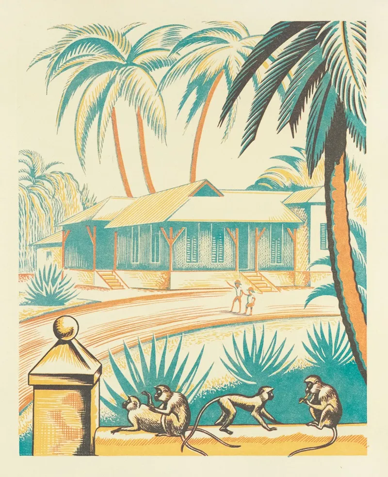A Jungle Picnic Pl 23 Wall Art by Clifford Webb - High-Resolution Digital Print