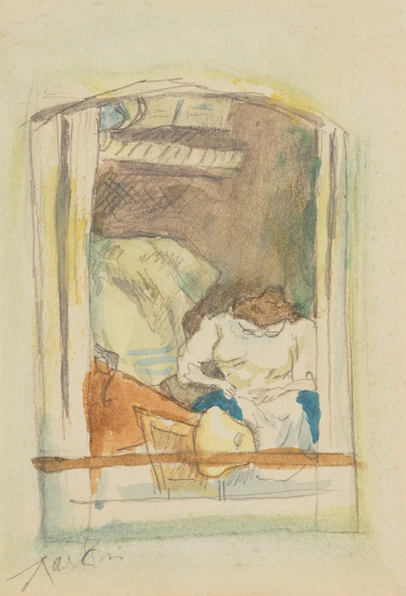 A La Fenetre Wall Art by Jules Pascin - High-Resolution Digital Print