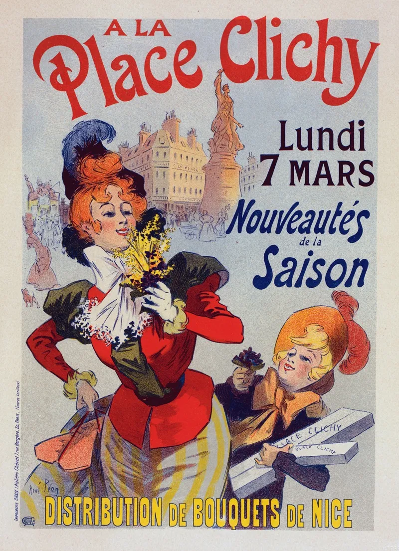A La Place Clichy 2 Wall Art by René Péan - High-Resolution Digital Print