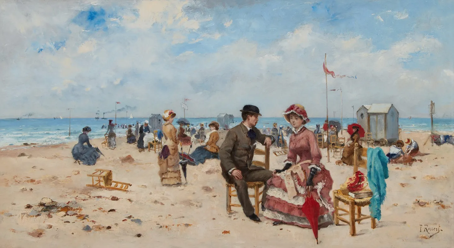 A La Plage Wall Art by Paul Rossert - High-Resolution Digital Print