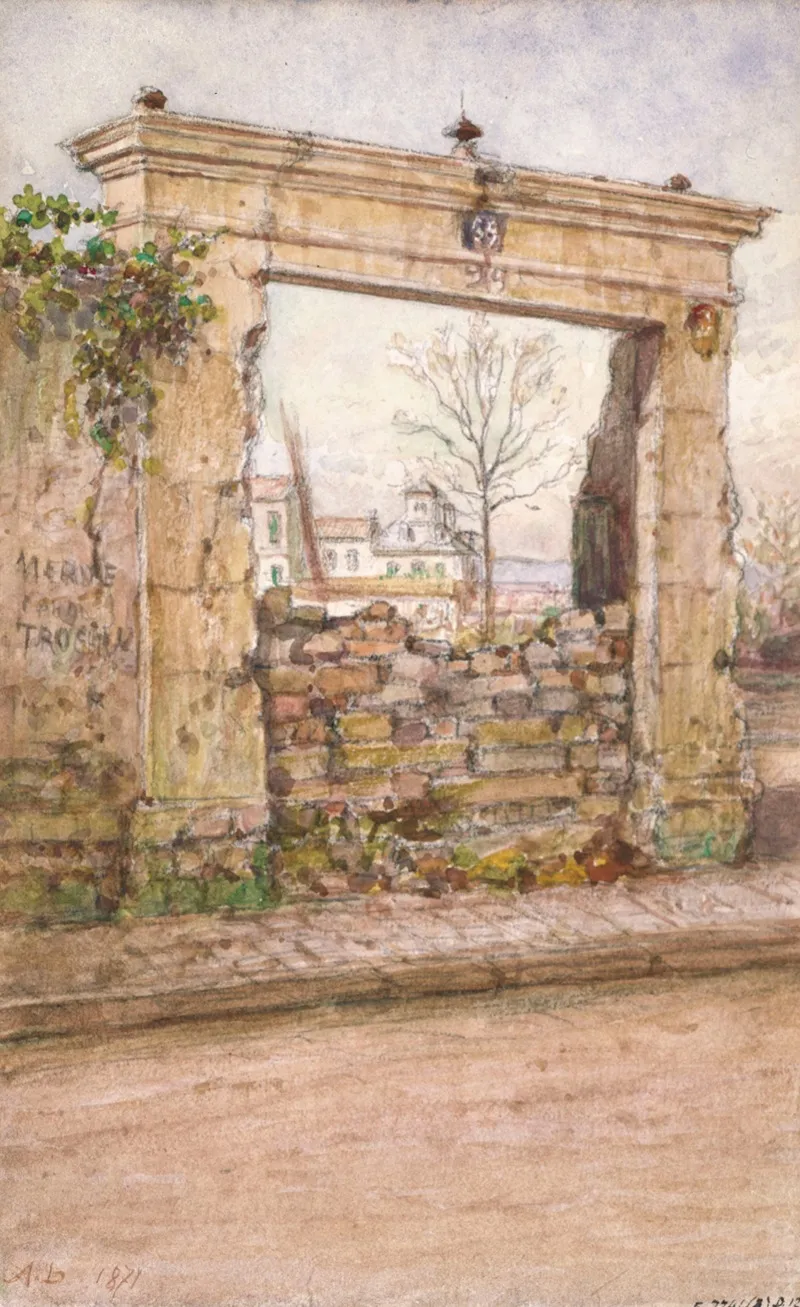 A La Porte De Clignancourt Wall Art by Jean-Baptiste-François Arnaud-Durbec - High-Resolution Digital Print