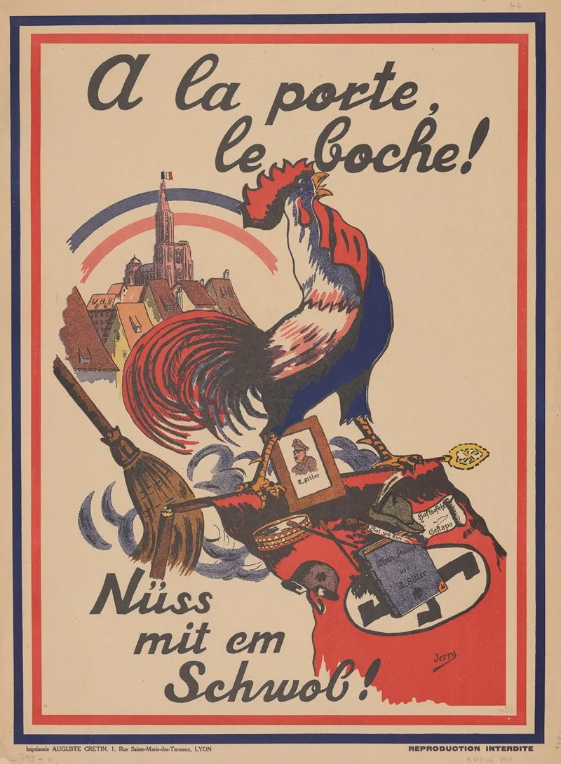 A La Porte Le Boche Nuess Mit Em Schwob Wall Art by Imp. Auguste Cretin - High-Resolution Digital Print