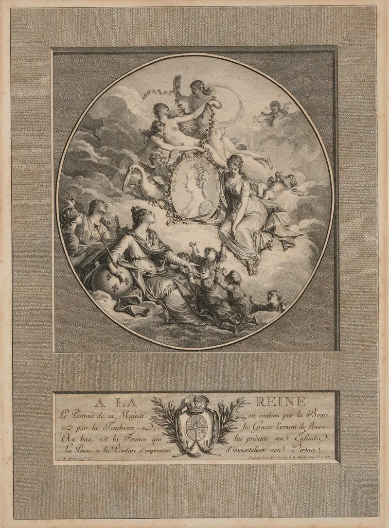 A La Reine Marie Antoinette Wall Art by Noël Le Mire - High-Resolution Digital Print