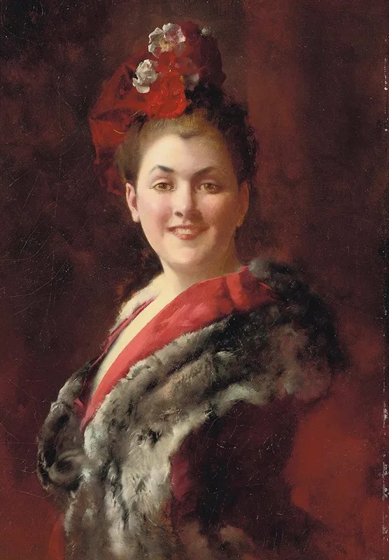 A Lady In A Fur Lined Cape