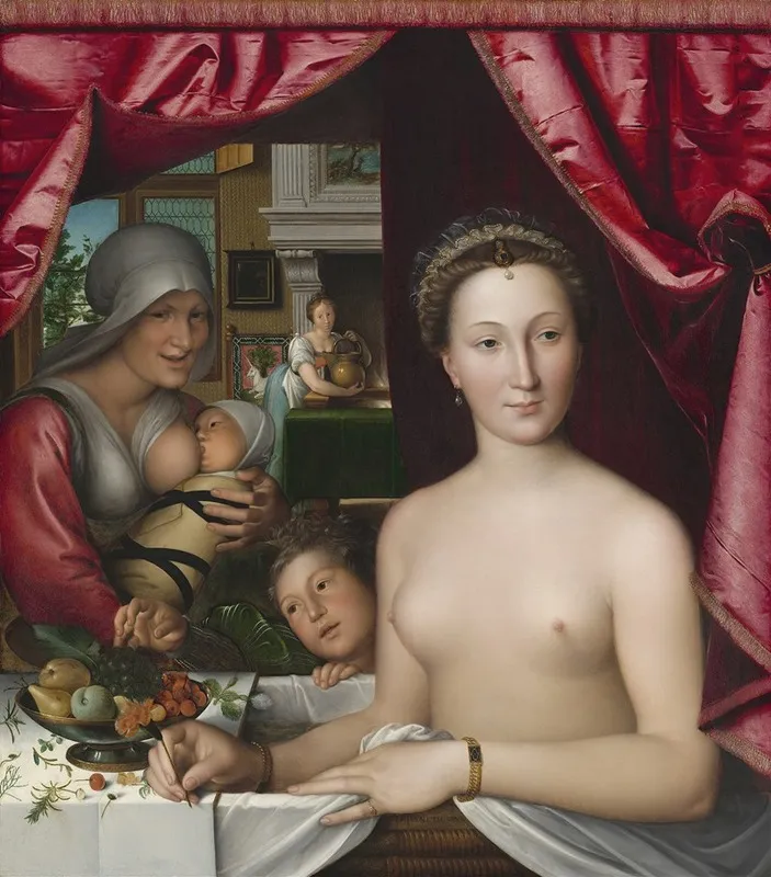 A Lady In Her Bath Wall Art by François Clouet - High-Resolution Digital Print
