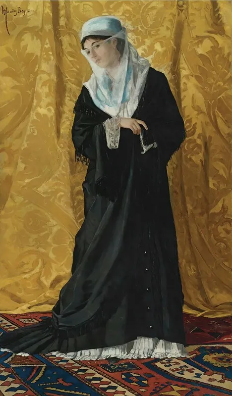 A Lady Of Constantinople Wall Art by Osman Hamdi Bey - High-Resolution Digital Print