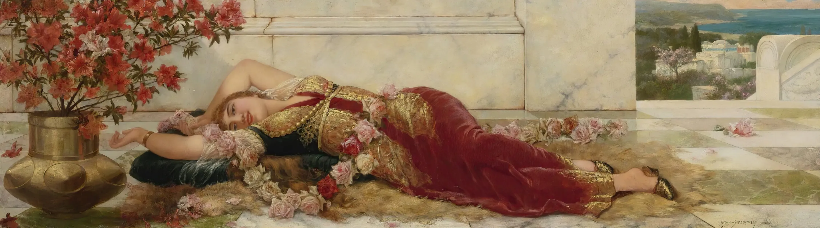A Languid Harem Beauty