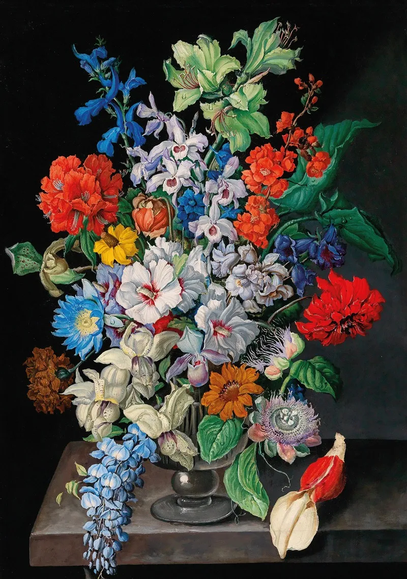 A Large Bouquet Of Flowers Wall Art by Sebastian Wegmayr - High-Resolution Digital Print