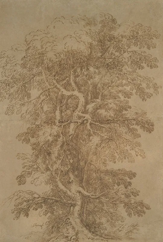 A Large Tree Wall Art by Salvator Rosa - High-Resolution Digital Print