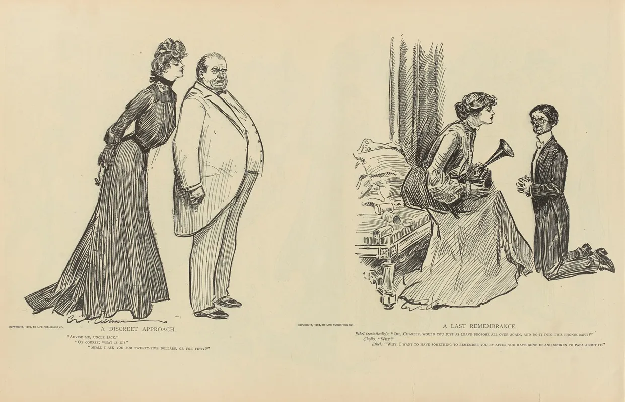 A Last Remembrance Wall Art by Charles Dana Gibson - High-Resolution Digital Print