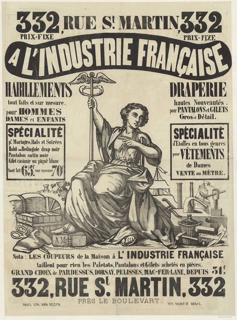 A Lindustrie Francaise Wall Art by Lith. Van Geleyn - High-Resolution Digital Print