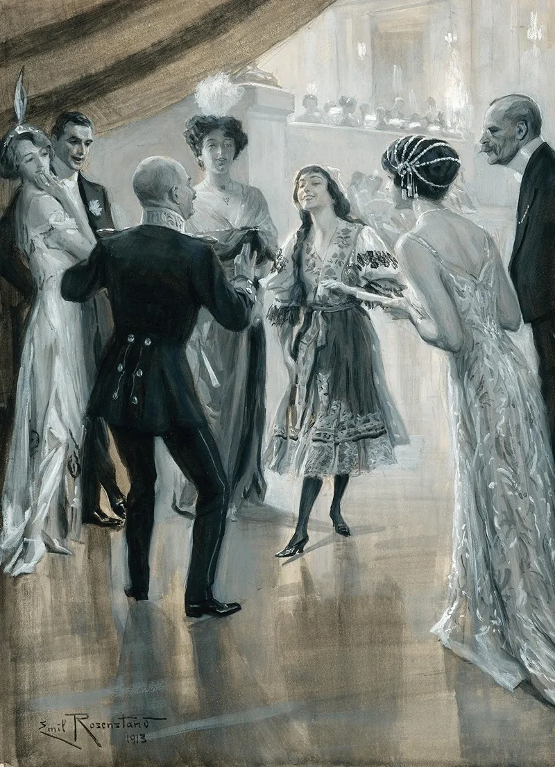 A Little Dance Wall Art by Christian Emil Rosenstand - High-Resolution Digital Print