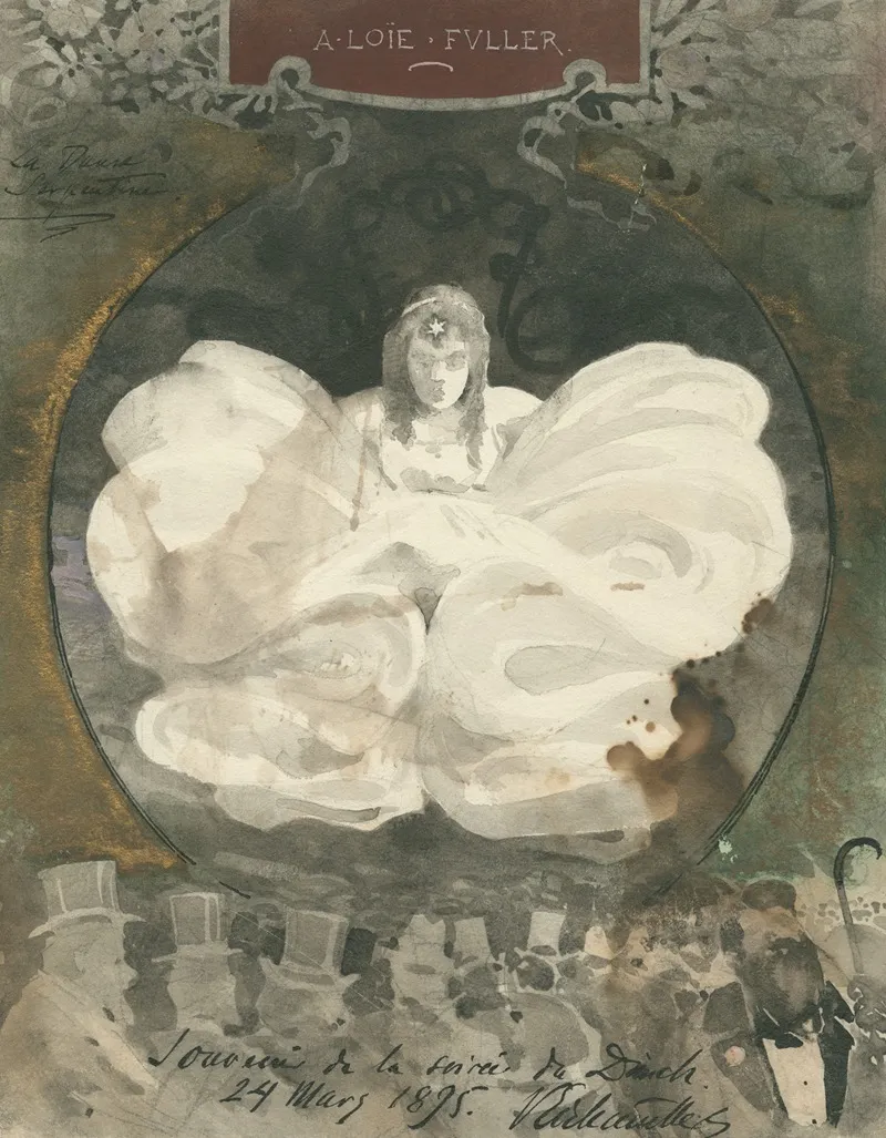 A Loie Fuller Souvenir De La Soiree Du Dimch 24 Mars 1895 Wall Art by Anonymous - High-Resolution Digital Print