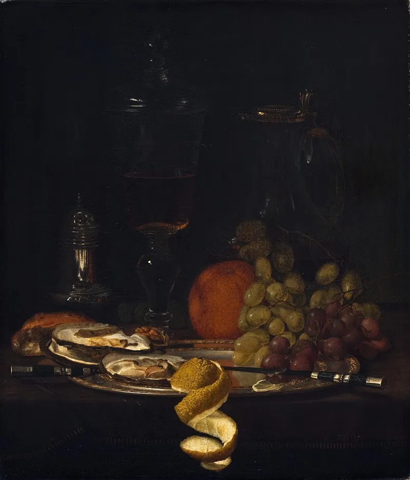 A Luncheon Table Wall Art by Otto Didrik Ottesen - High-Resolution Digital Print