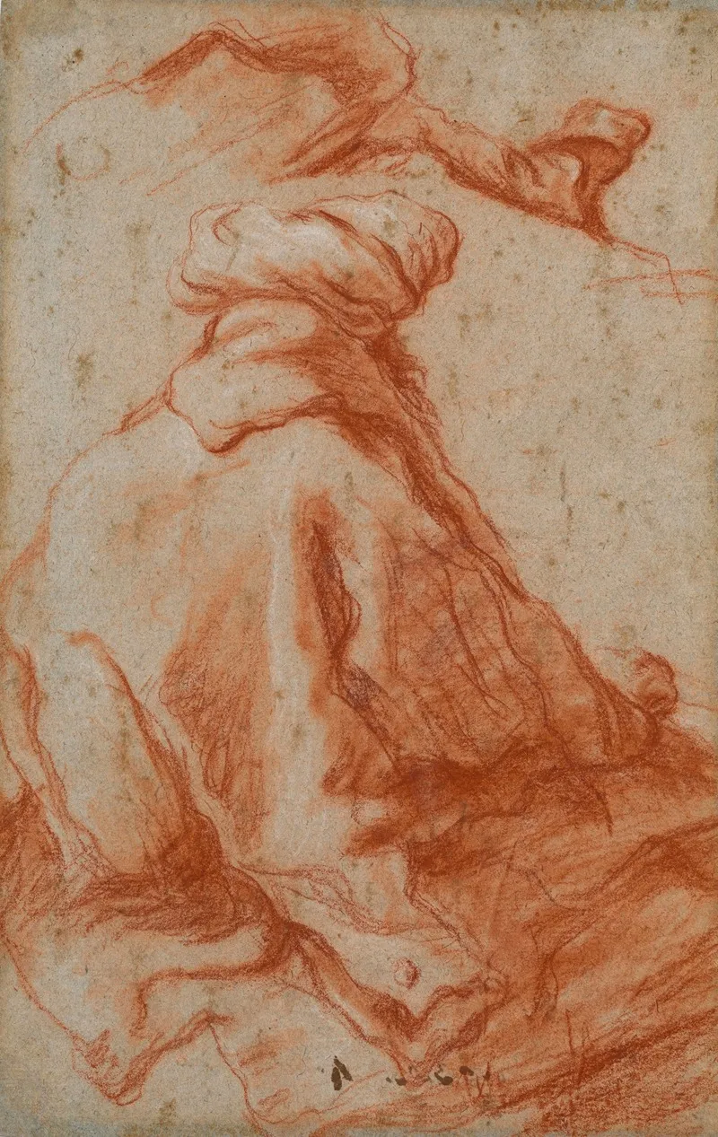 A Man In A Turban Seen From Behind