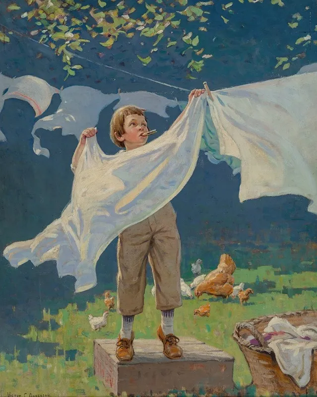 A Man In The Making Wall Art by Victor Coleman Anderson - High-Resolution Digital Print
