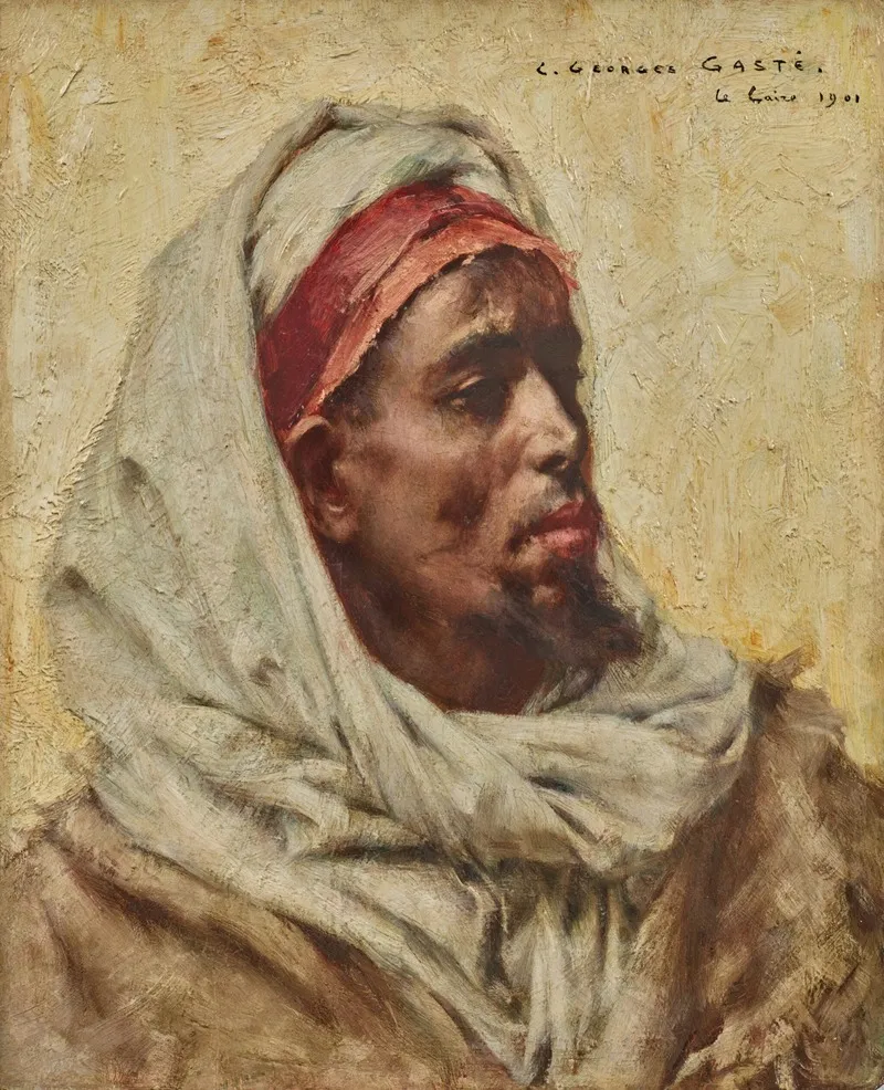 A Man Of Cairo Wall Art by Georges Gasté - High-Resolution Digital Print