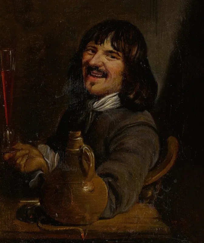 A Man Smoking 2 Wall Art by Petrus Staverenus - High-Resolution Digital Print