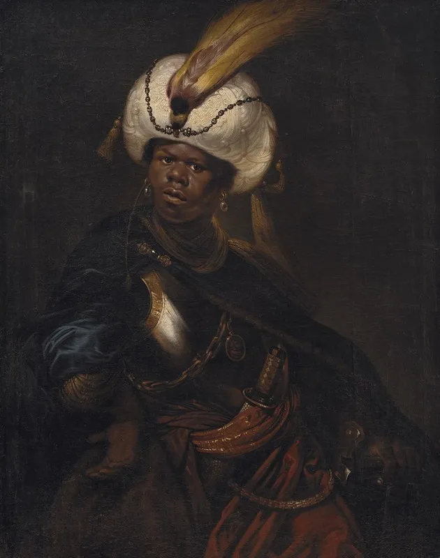 A Man Wearing A Turban And Armour Wall Art by Karel van Mander III - High-Resolution Digital Print