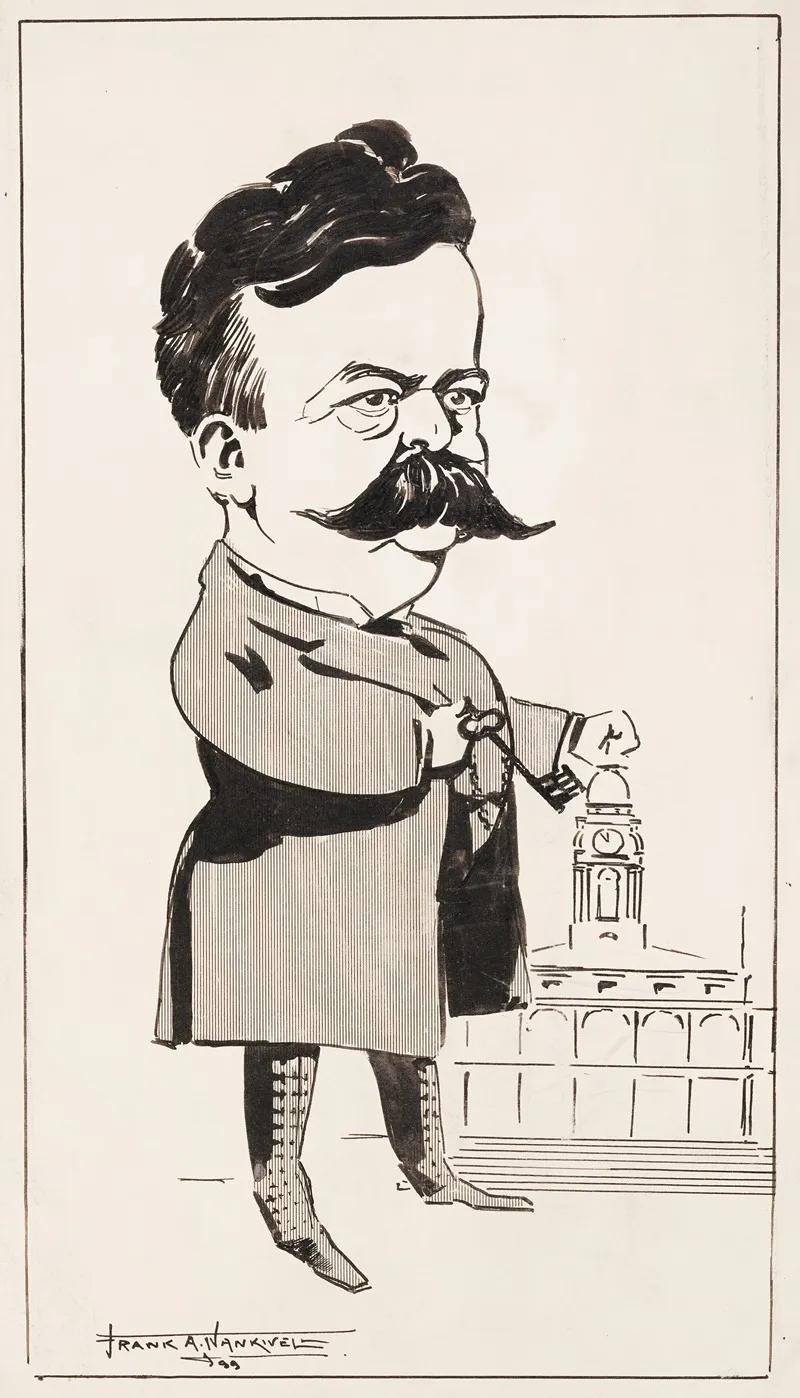 A Man With A Key In One Hand And His Fist On A Capitol Building