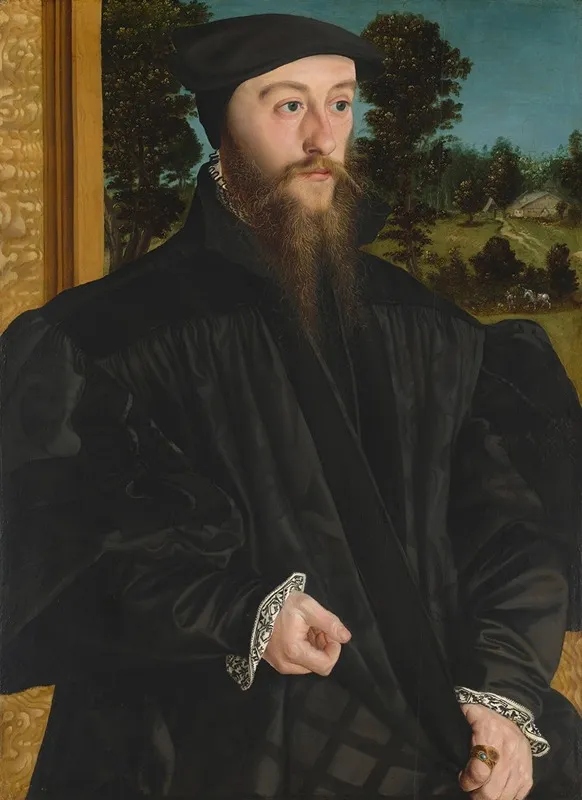 A Member Of The Froschl Family Wall Art by Hans Mielich - High-Resolution Digital Print