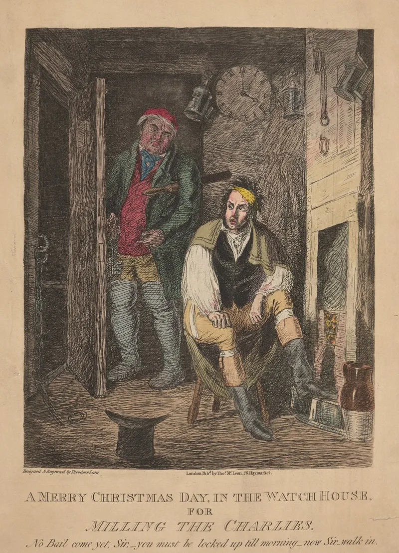 A Merry Christmas Day In The Watch House For Milling The Charlies Wall Art by Theodore Lane - High-Resolution Digital Print