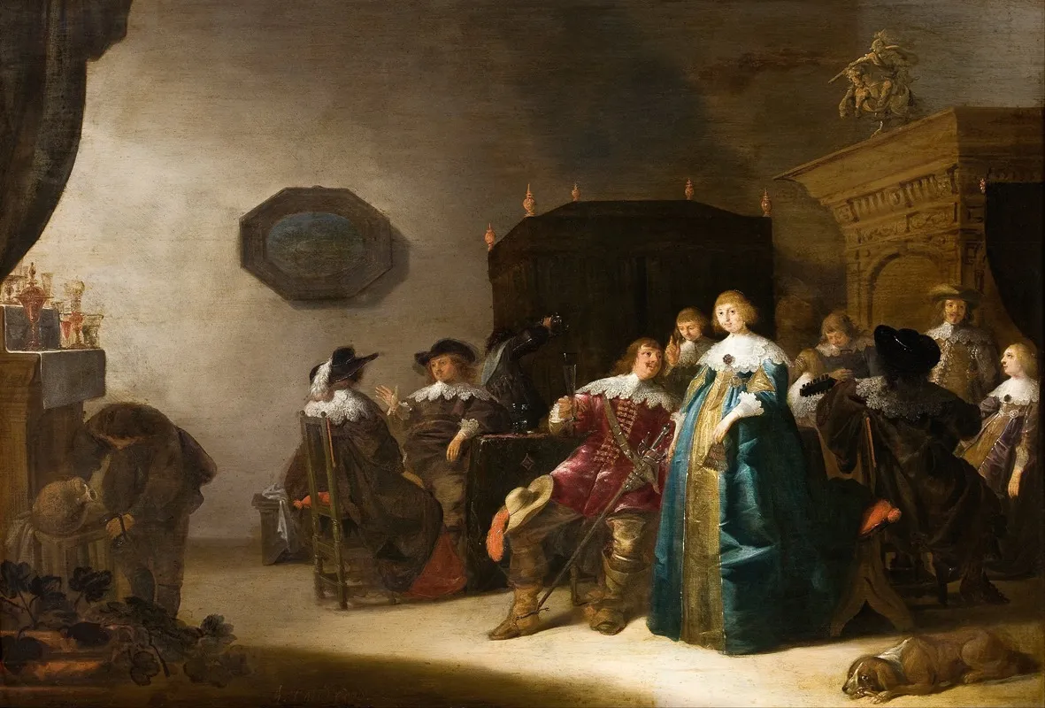 A Merry Company 2 Wall Art by Anthonie Palamedesz. - High-Resolution Digital Print