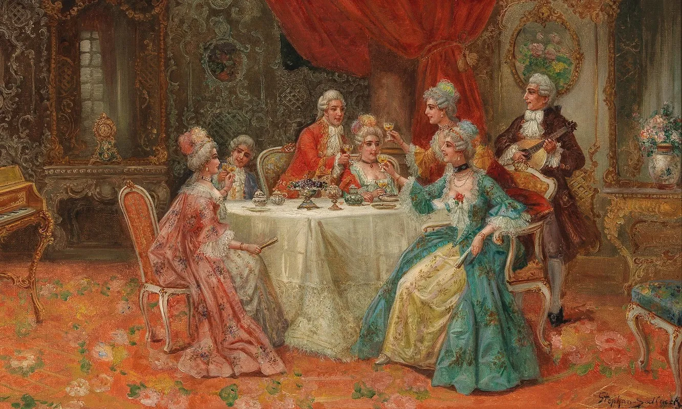A Merry Company 3 Wall Art by Stephan Sedlacek - High-Resolution Digital Print