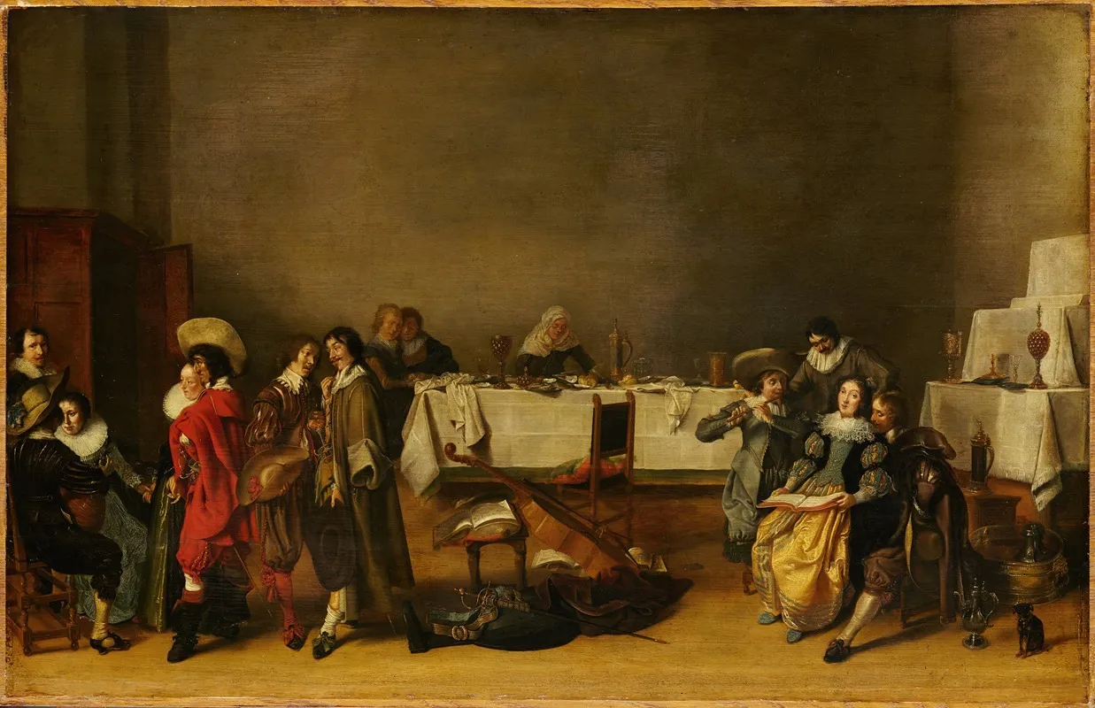 A Merry Company 7 Wall Art by Hendrik Gerritsz Pot - High-Resolution Digital Print