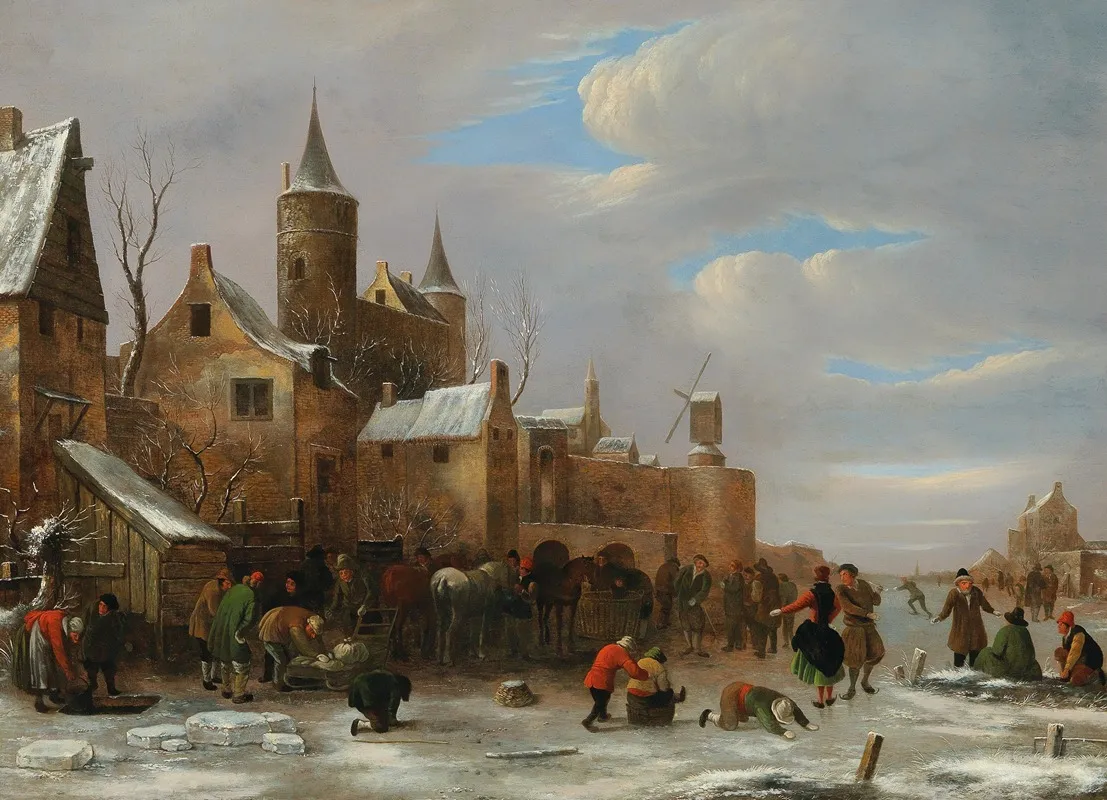 A Merry Company On A Frozen River