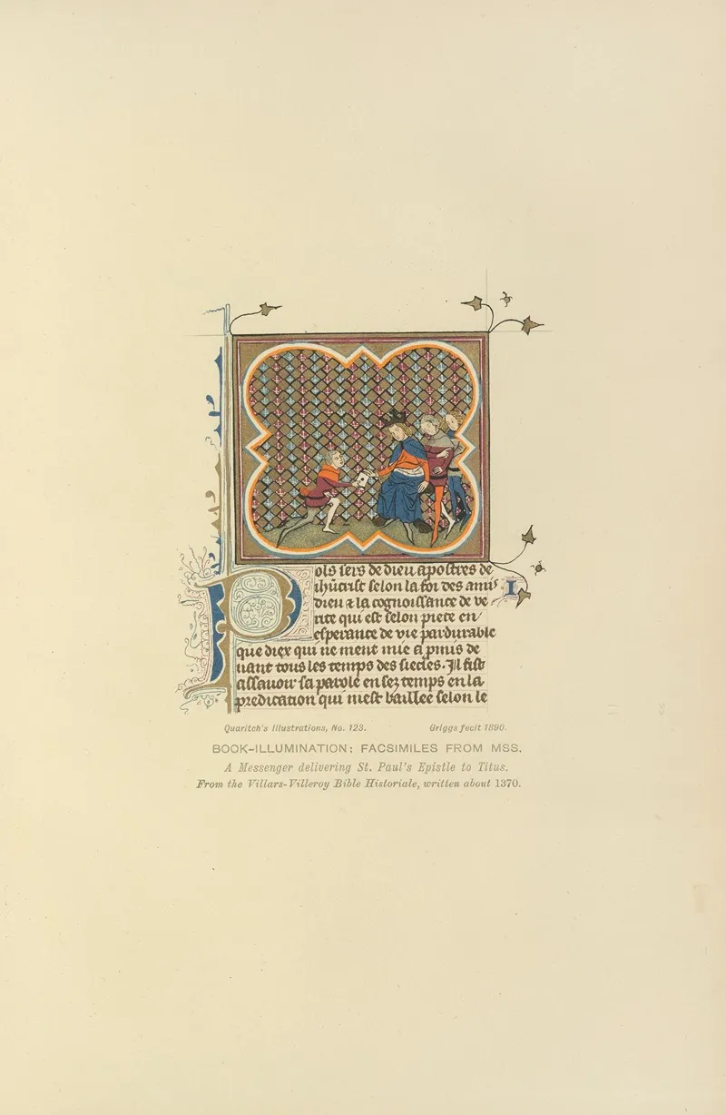 A Messenger Delivering St Pauls Epistles To Titus About Wall Art by Bernard Quaritch - High-Resolution Digital Print