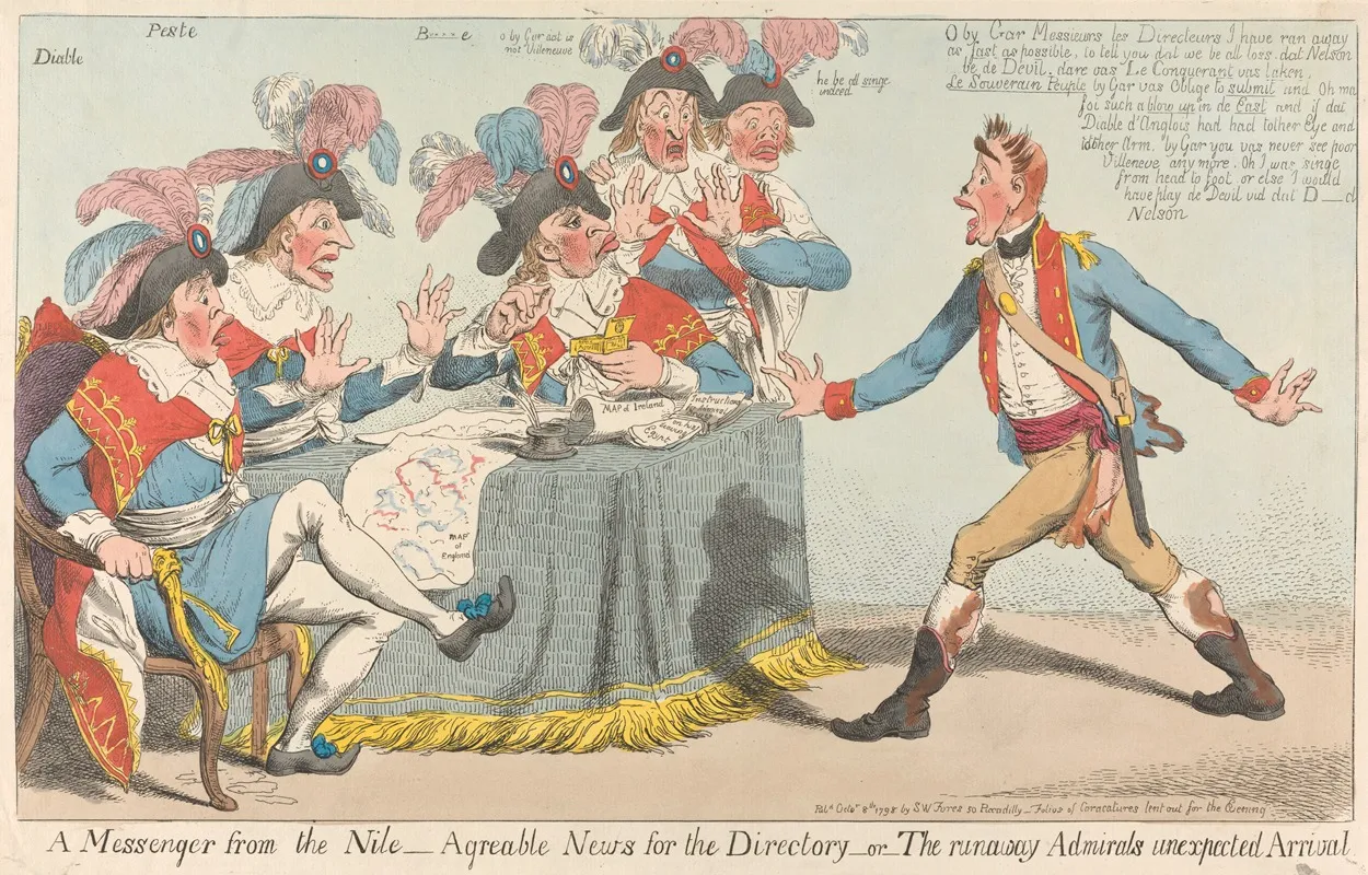 A Messenger From The Nile Agreeable News For The Directory Or The Runaway Admirals Unexpected Arrival