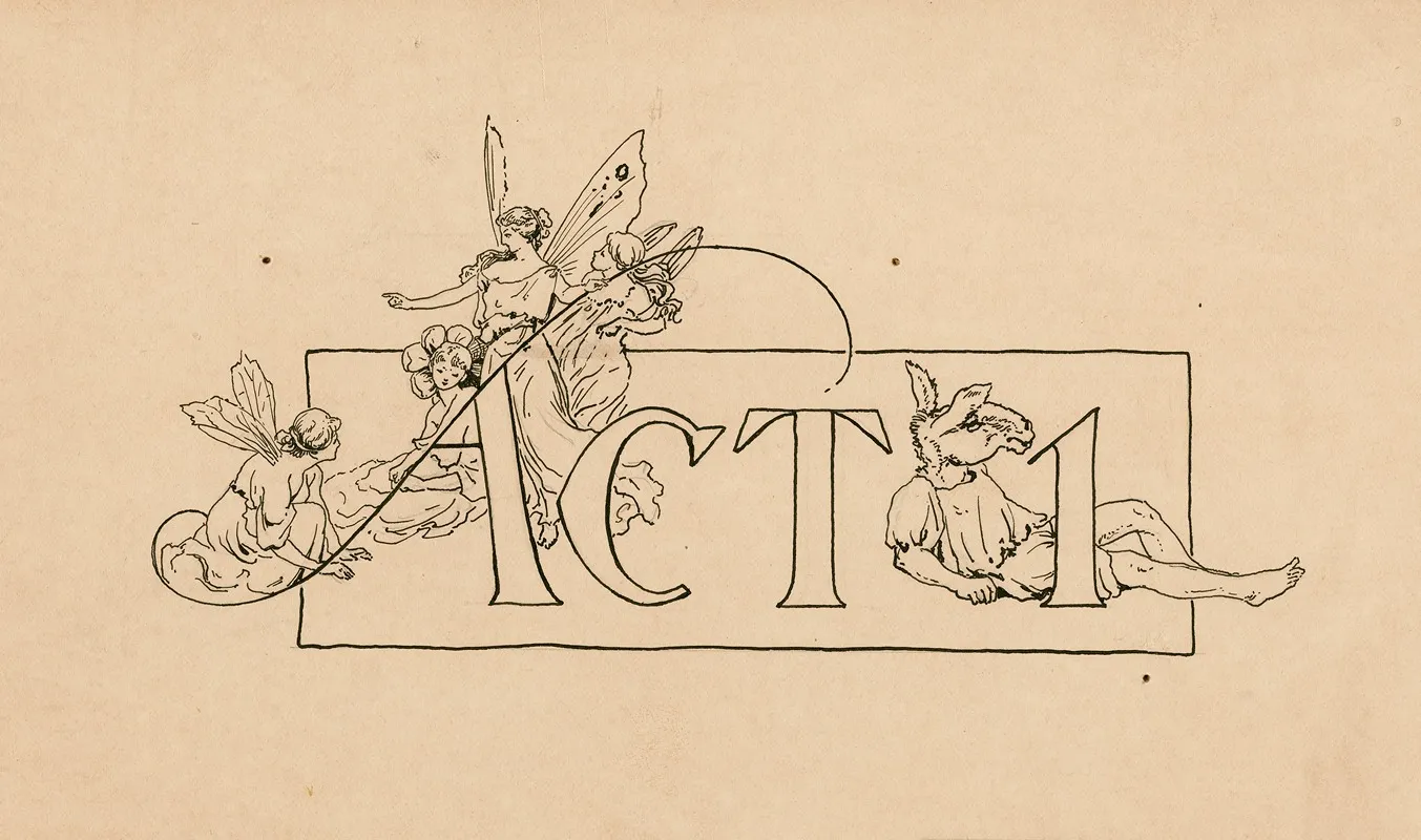 A Midsummer Nights Dream Act I Wall Art by Fanny Railton - High-Resolution Digital Print