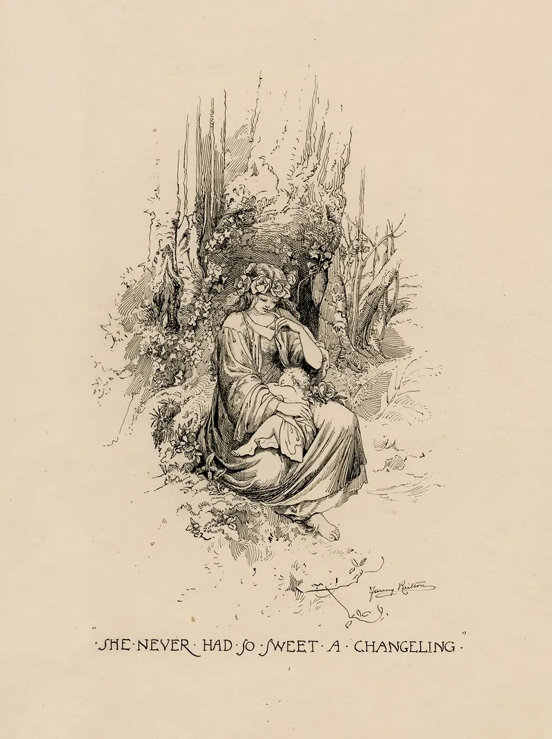 A Midsummer Nights Dream She Never Had So Sweet A Changeling Wall Art by Fanny Railton - High-Resolution Digital Print