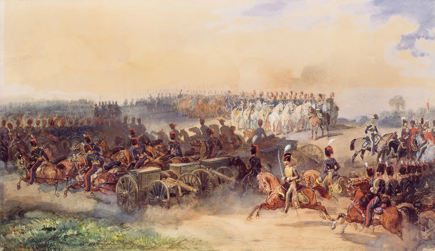 A Military Review At Woolwich