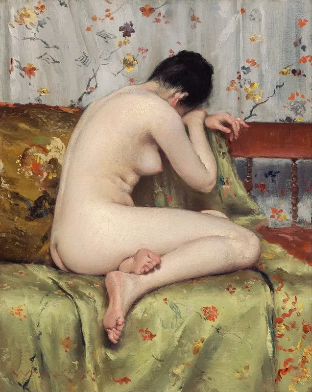 A Modern Magdalen Wall Art by William Merritt Chase - High-Resolution Digital Print