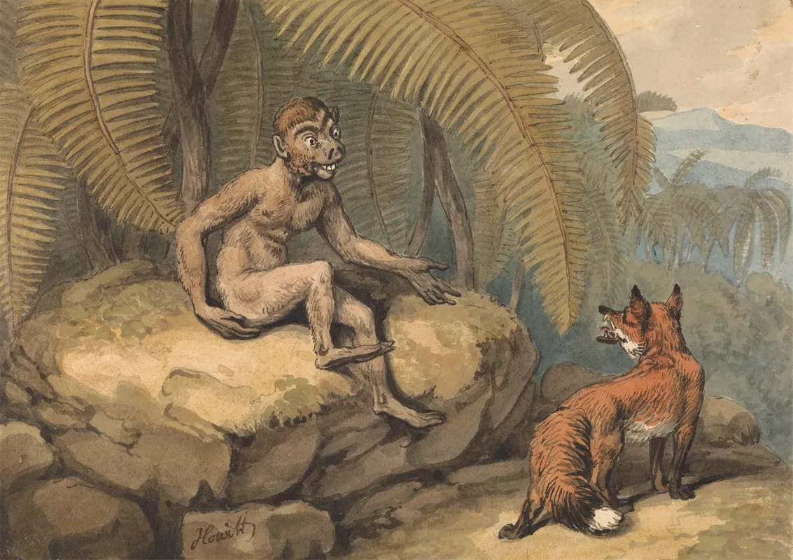 A Monkey And A Fox