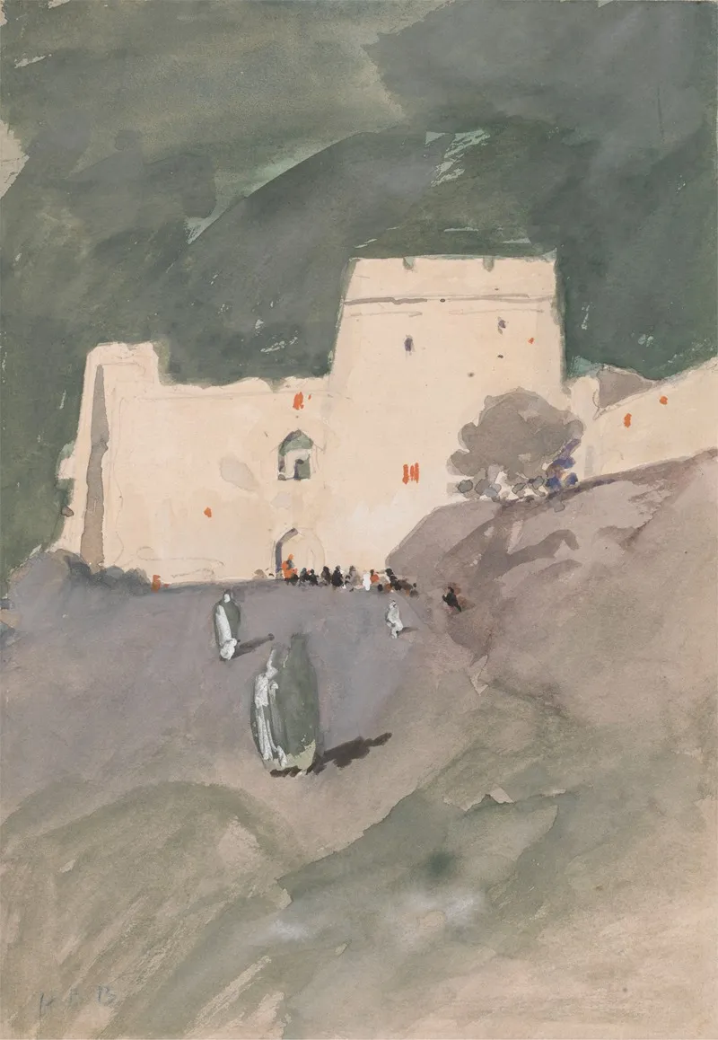 A Moorish Citadel Wall Art by Hercules Brabazon Brabazon - High-Resolution Digital Print