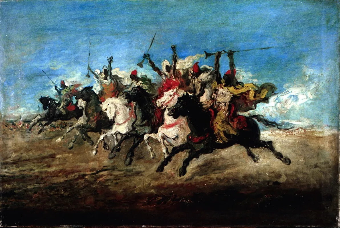 A Moorish Fantasia Wall Art by Francisco Lameyer y Berenguer - High-Resolution Digital Print