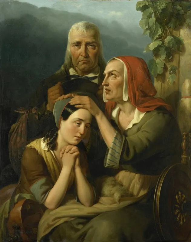 A Mothers Blessing Wall Art by Moritz Calisch - High-Resolution Digital Print