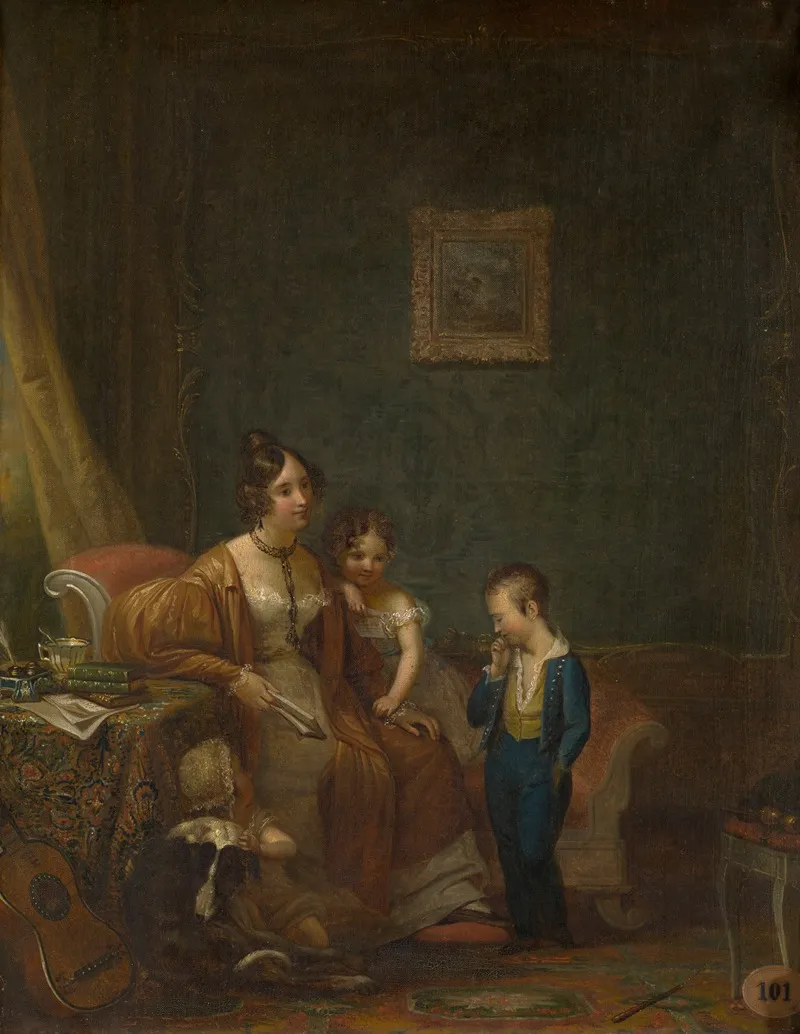 A Mothers Lesson Wall Art by Clara Wulffaert - High-Resolution Digital Print