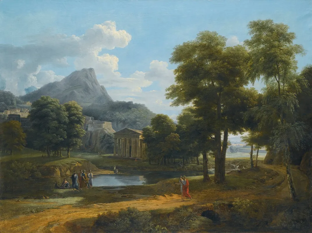 A Mountainous Landscape With A View Of Pheneos And The Temple Of Minerva Caphyes