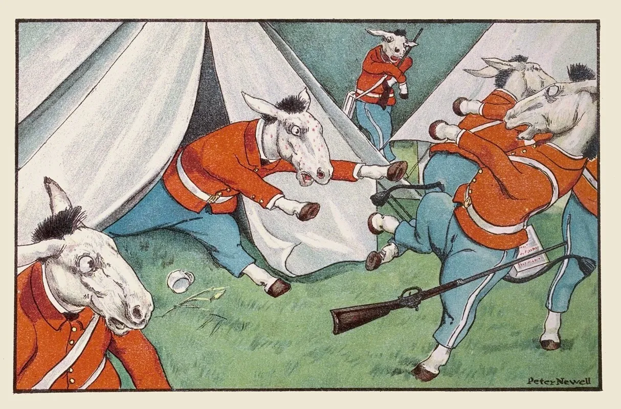 A Mule Broke Out With Chicken Pox Broke Out His Tent You See