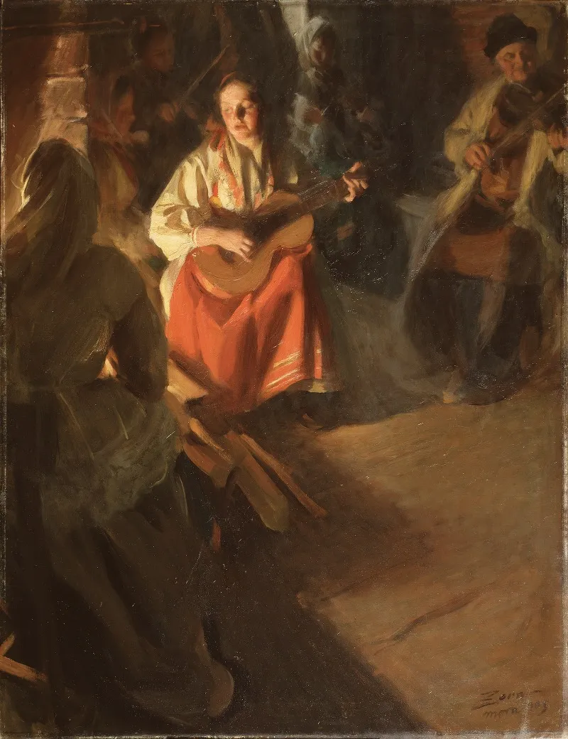 A Musical Family Wall Art by Anders Zorn - High-Resolution Digital Print