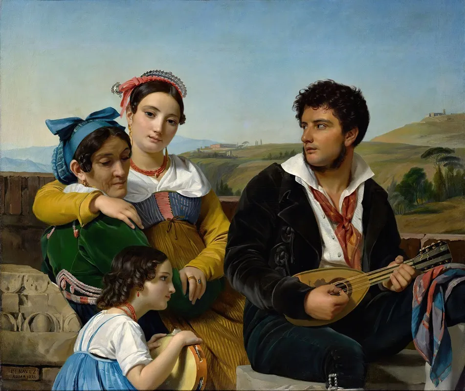 A Musical Group Wall Art by François-Joseph Navez - High-Resolution Digital Print