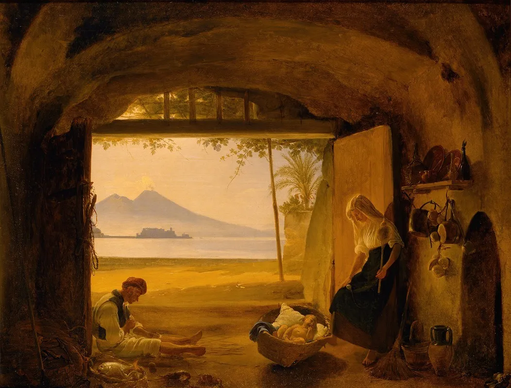 A Neapolitan Fisherman And His Family